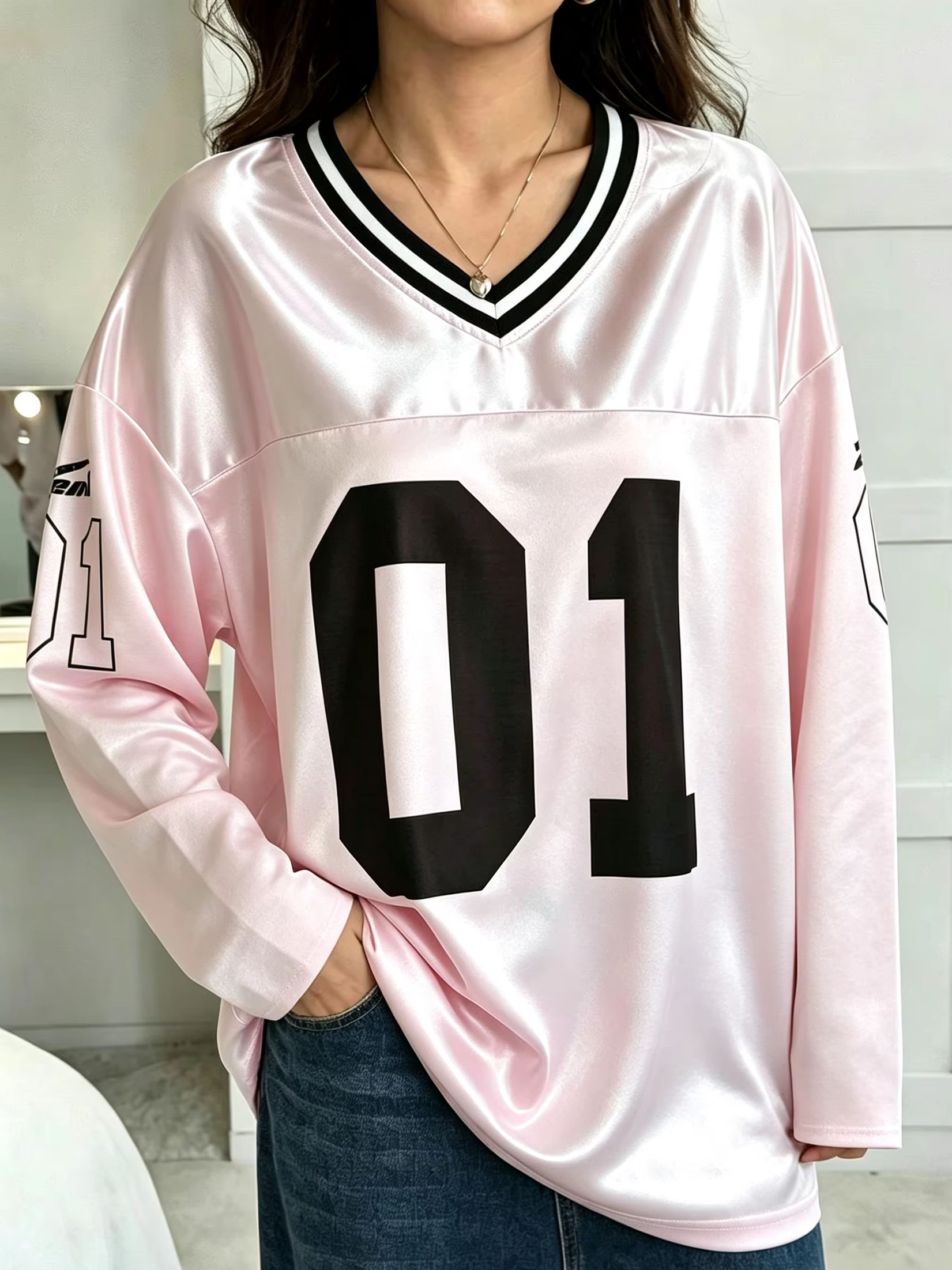 Street Fashion Vintage - Heren Dames Vintage Lange Mouw Oversized