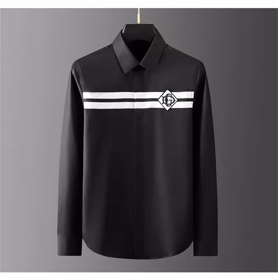 Street Fashion Shanghai - Luxe basic shirt heren casual shirt