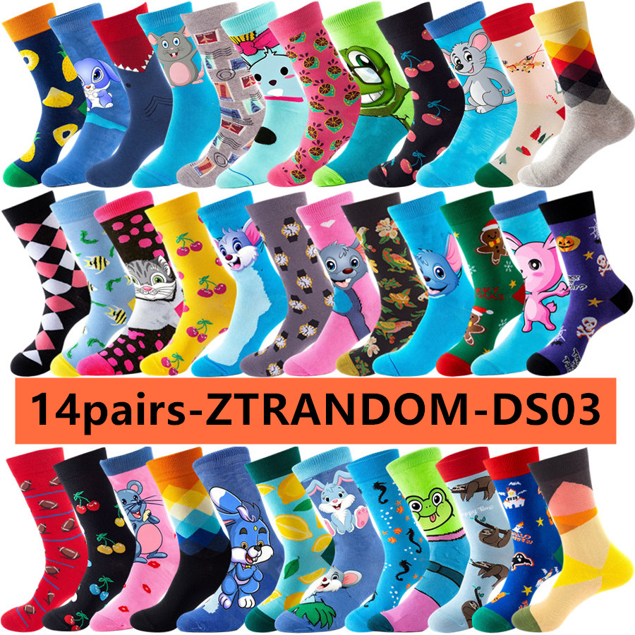 Street Fashion Hip Hop - 14 paar Anime Casual Crew Sokken