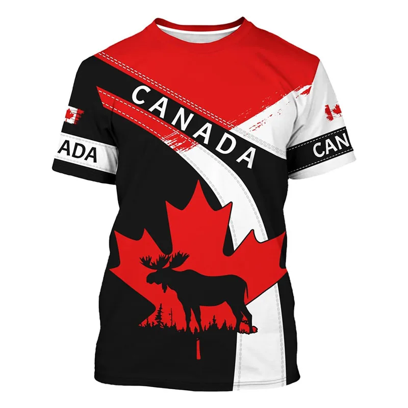 Street Fashion Canada - Mode Nieuwe Canada T-shirt Herenkleding Harajuku