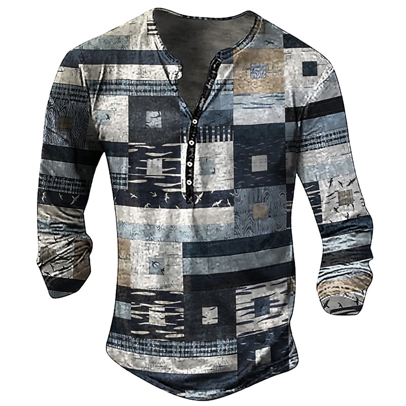 Longline Tee Oversized - Vintage Heren T-shirt Grafische T-shirts Katoen