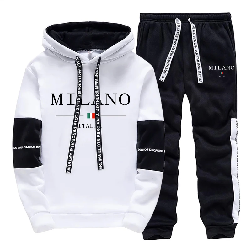 Street Fashion Outfit - Heren Set/Hoodie/Broek Italië Trendy Hoodie Sportkleding