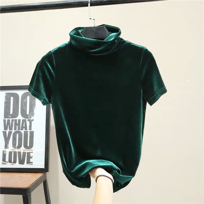 Street Fashion Hip Hop - Koreaanse mode dames turtleneck korte mouw