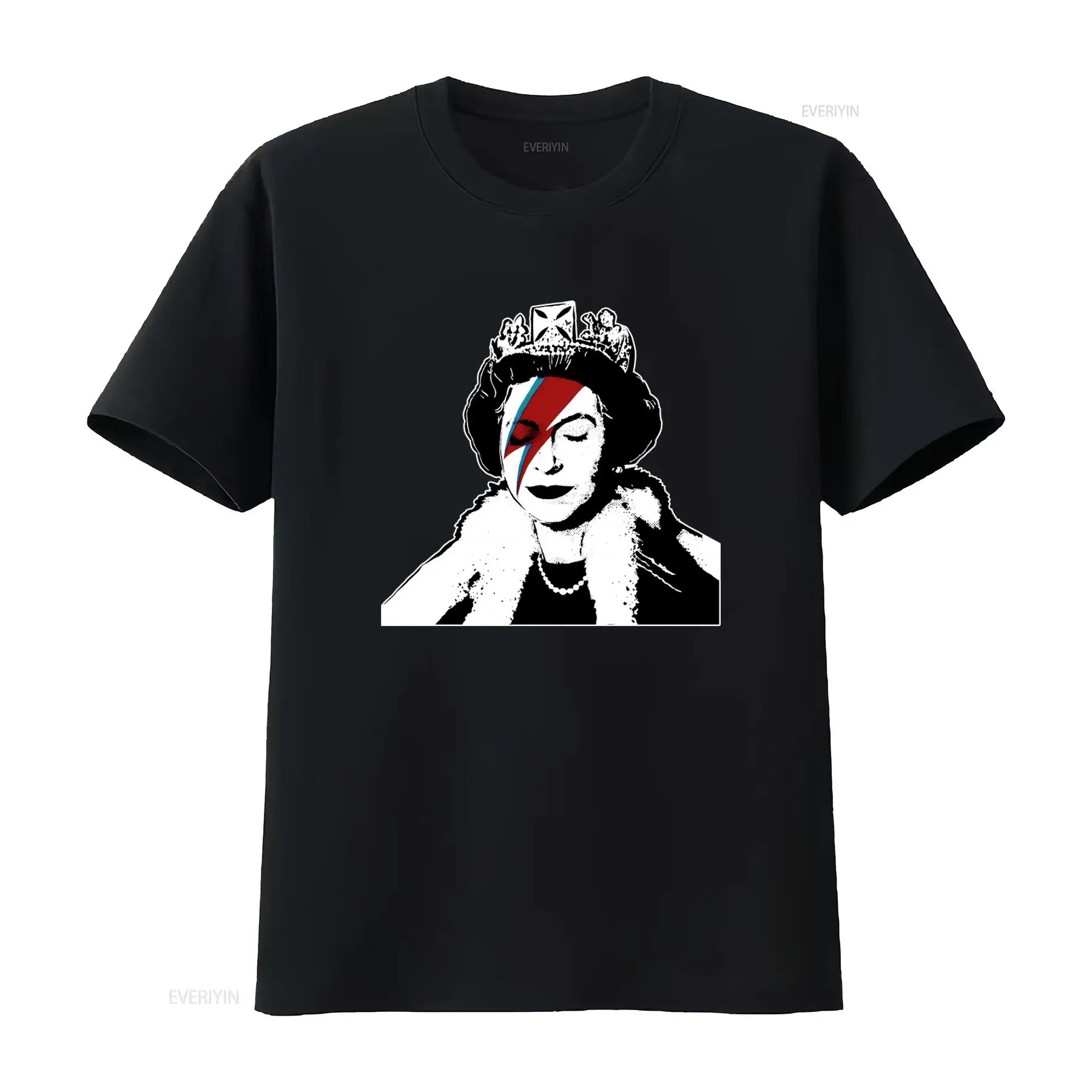 Street Fashion Uk - Banksy Queen Graffiti Art T-shirt Vintage