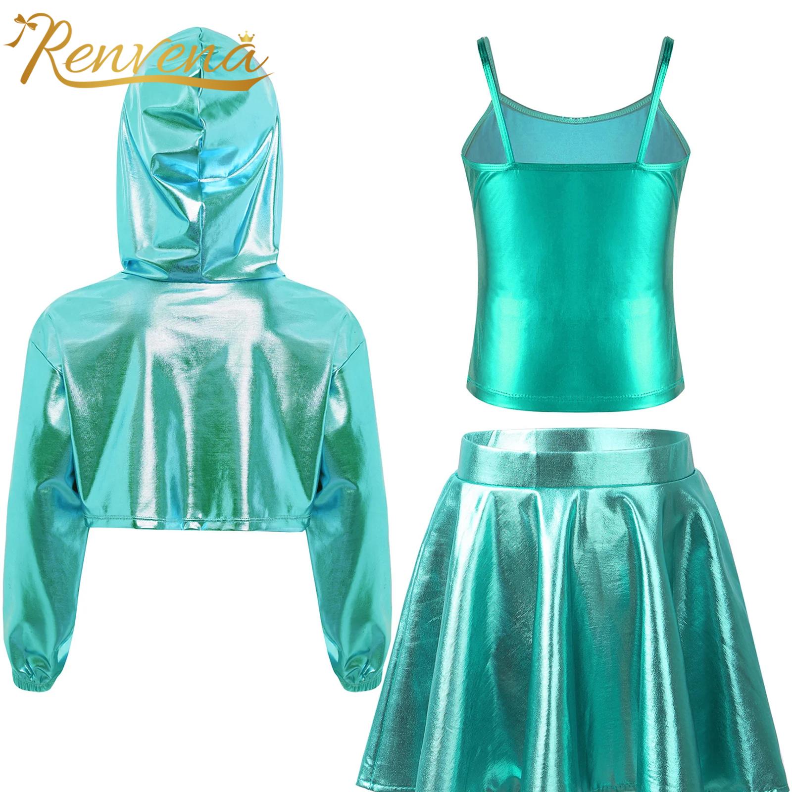 Street Fashion Hip Hop - Kinderen Mode Straatdanskleding Competitie Meisjes Metallic