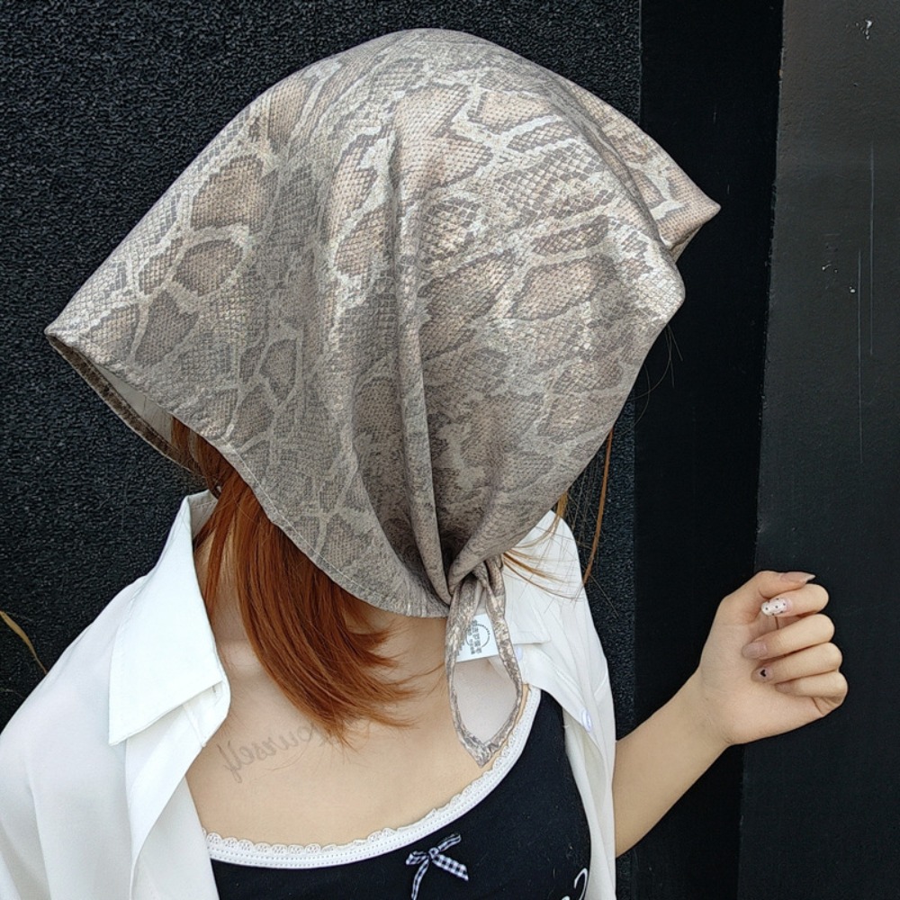 Street Fashion Hip Hop - Hoofddeksels Y2K Slangenprint Haarsjaal Zachte Hip