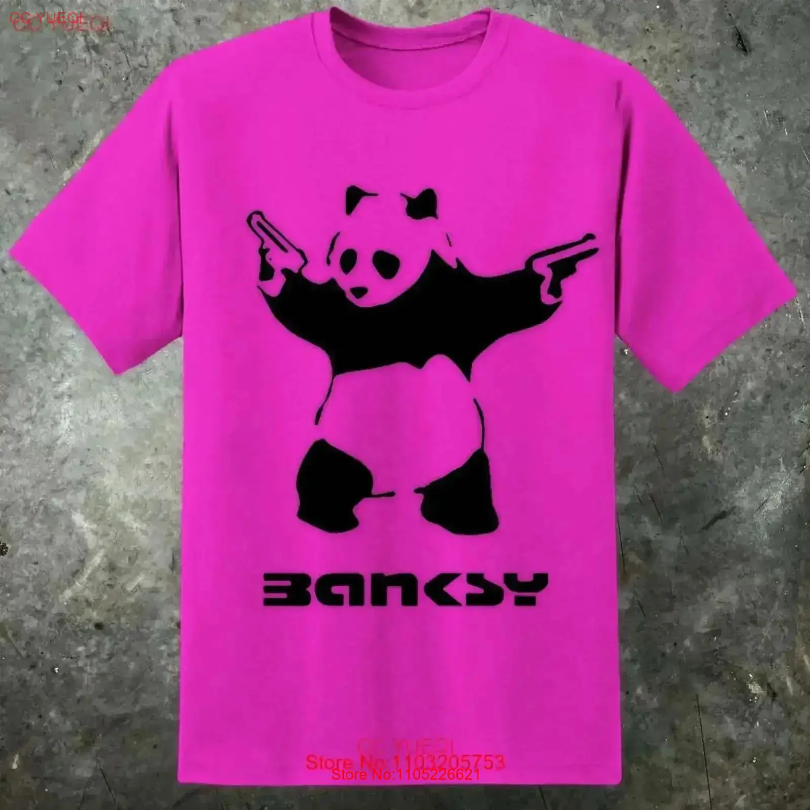 Street Fashion Uk - Banksy Geïnspireerd Heren Panda Guns T-shirt