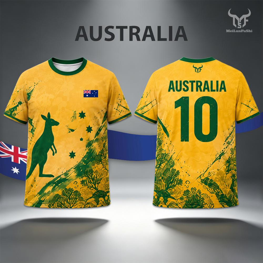 Street Fashion Australia - 2026 Nieuwe Australië Vlag Print Jersey