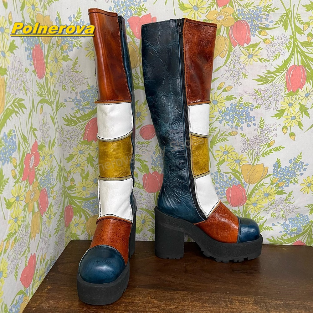 Vrouwen Retro Patchwork Ledere - Street Fashion Vintage recensie en prijs