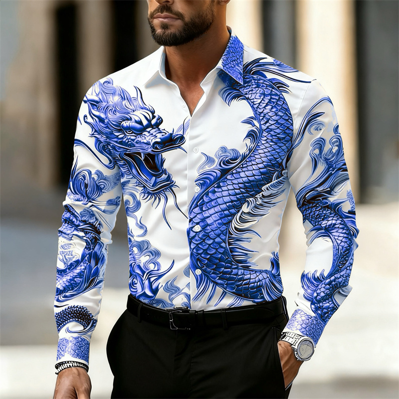Herenshirt met lange mouwen, C - Street Fashion Shanghai recensie en prijs