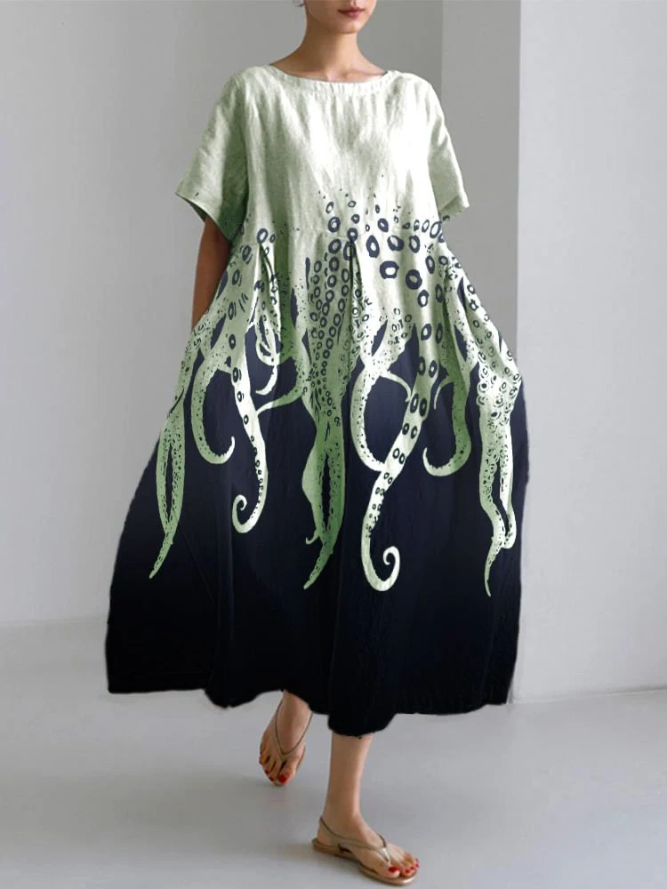 Dames herfst casual losse jurk - Street Fashion Shanghai recensie en prijs