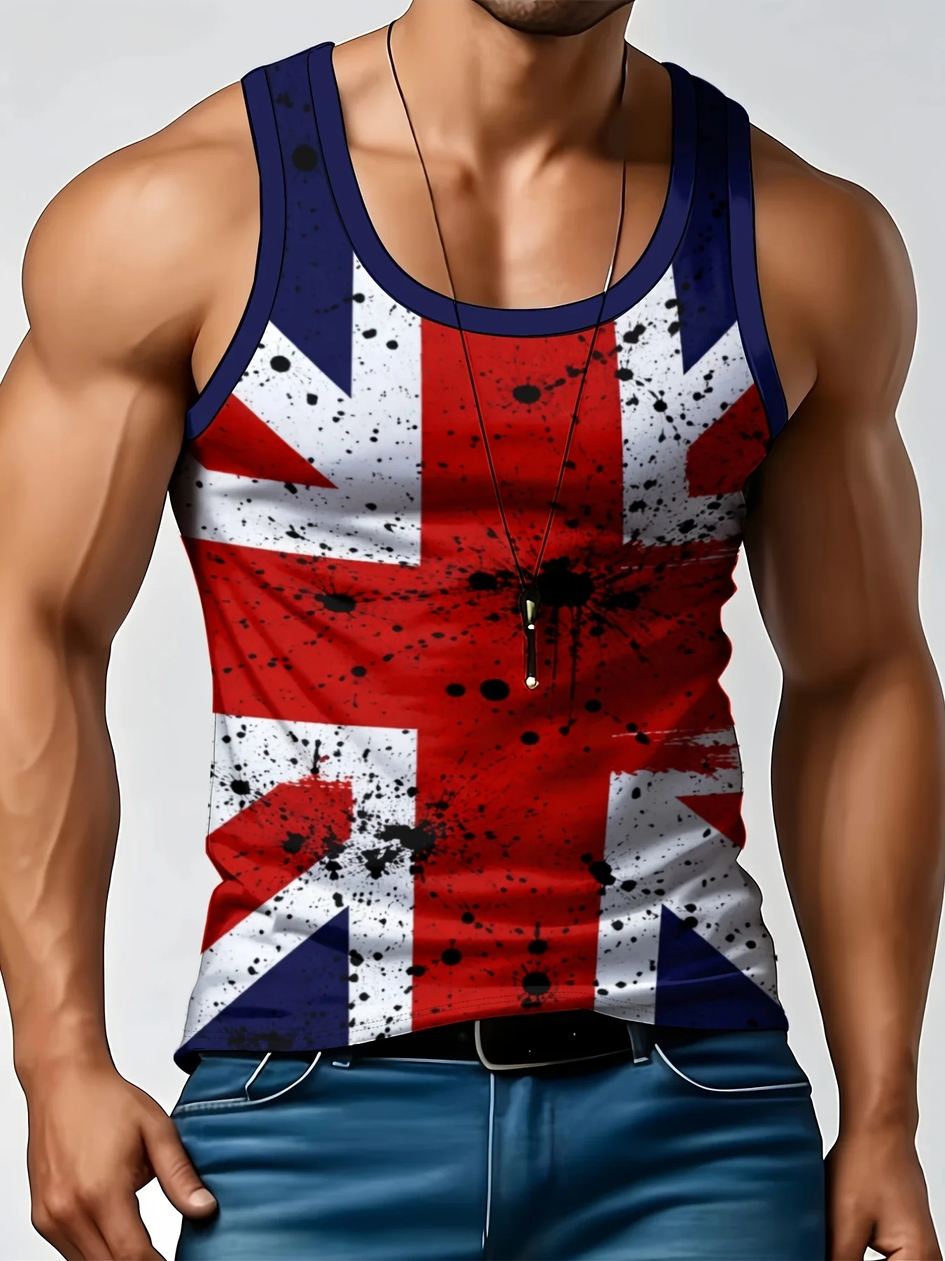 Vintage Splash Ink UK Print He - Street Fashion Uk recensie en prijs