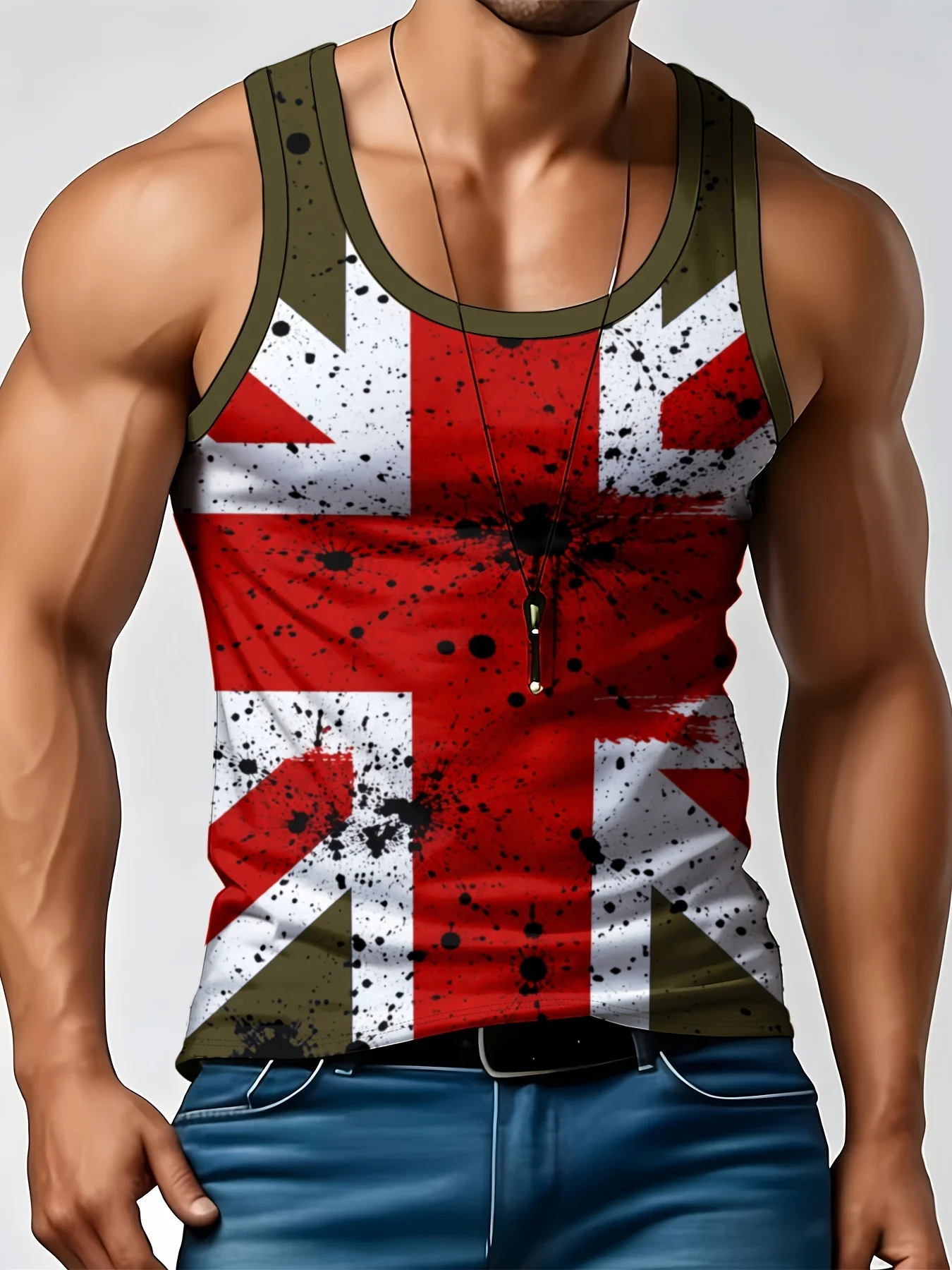 Vintage Splash Ink UK Print He - Street Fashion Uk recensie en prijs