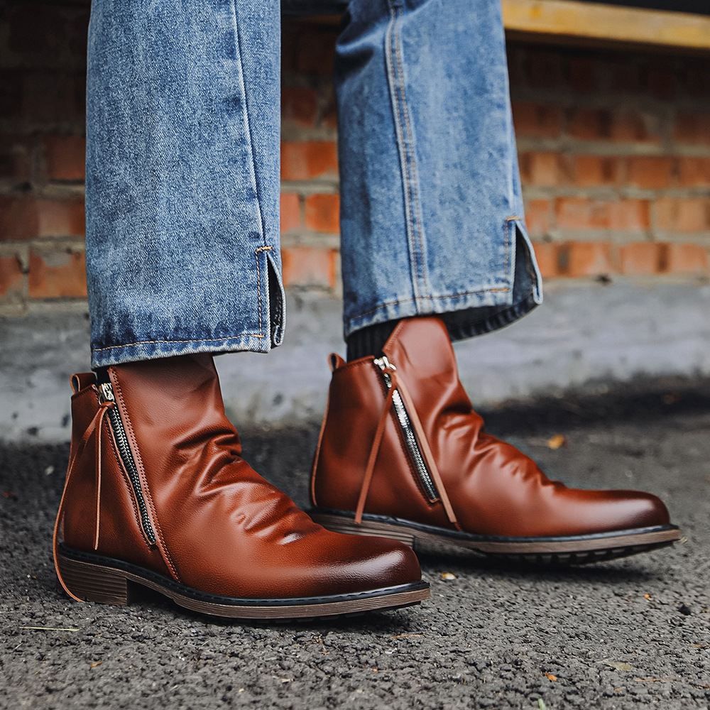 2026 Heren Echt Leder Vintage  - Street Fashion Vintage recensie en prijs