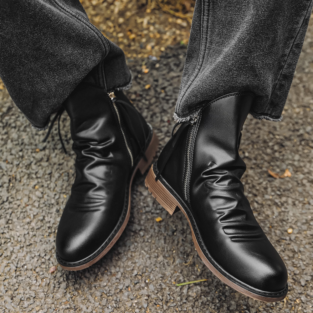 2026 Heren Echt Leder Vintage  - Street Fashion Vintage recensie en prijs
