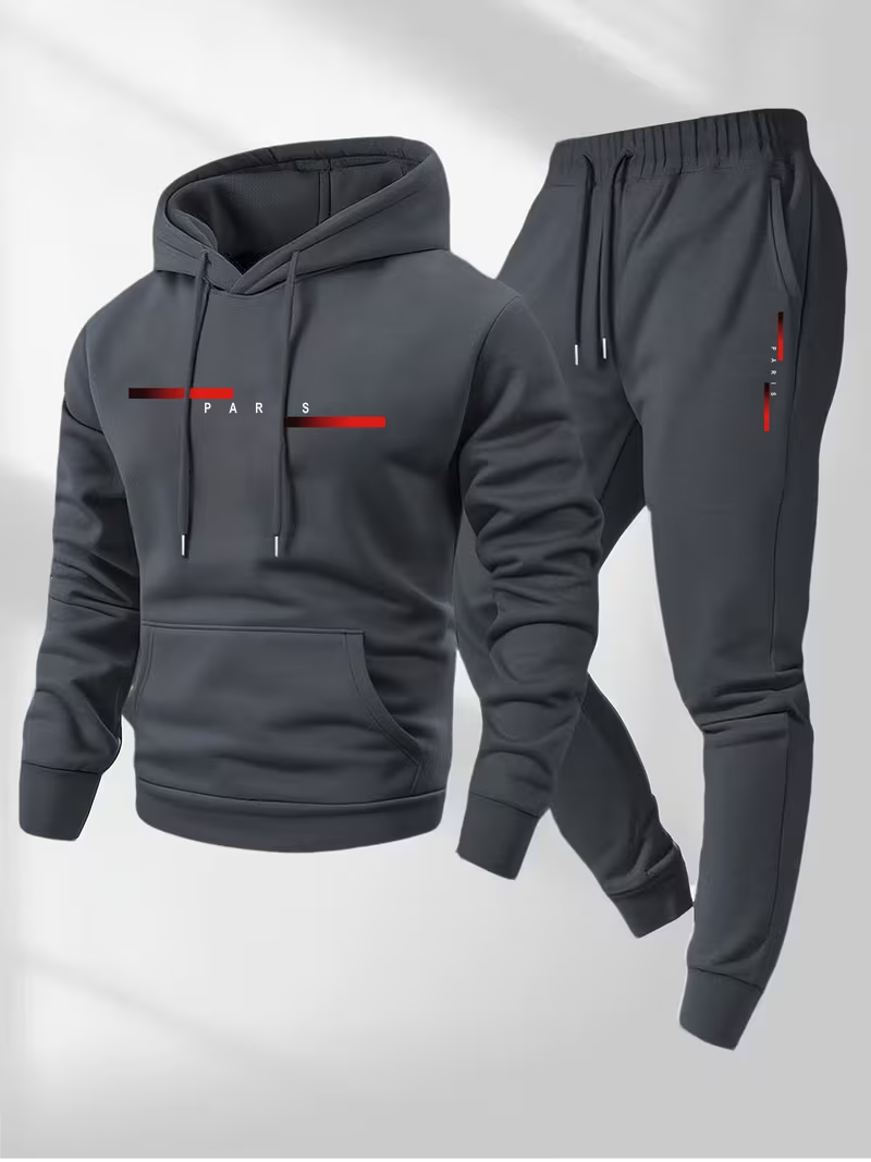 Herenset met trendy letterprin - Street Fashion Hoodie recensie en prijs