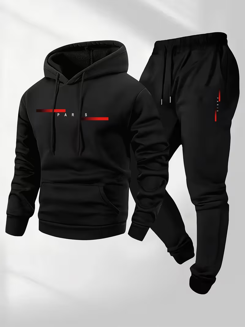 Herenset met trendy letterprin - Street Fashion Hoodie recensie en prijs
