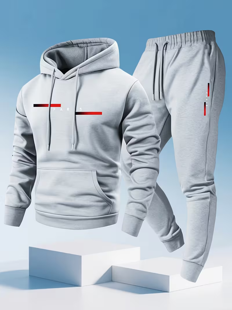 Herenset met trendy letterprin - Street Fashion Hoodie recensie en prijs