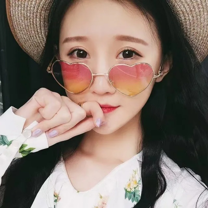 Mode hartvormige metalen zonne - Street Fashion Vintage recensie en prijs