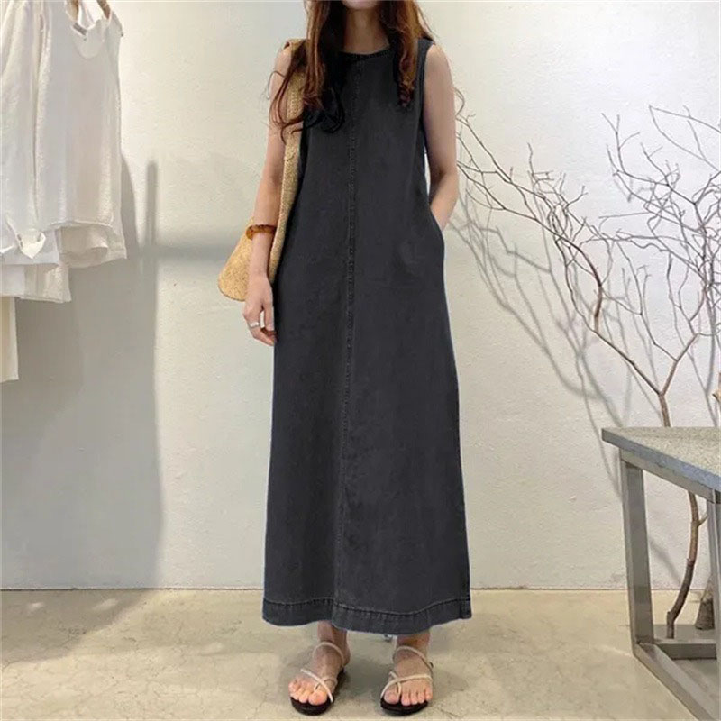 Modieuze lange jurk met ronde  - Street Fashion Shanghai recensie en prijs