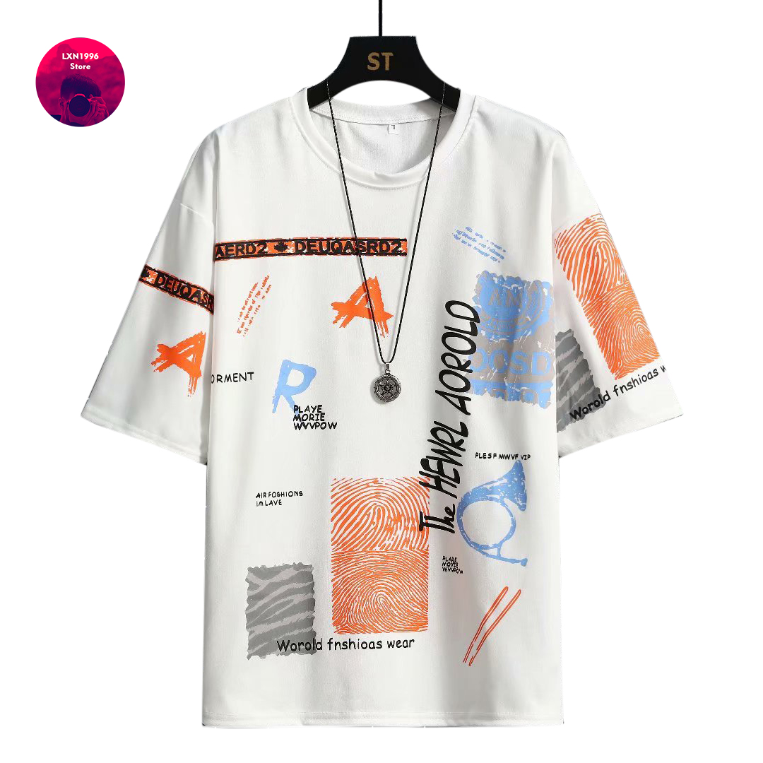 Mannen Harajuku Grafische Zwar - Street Fashion Japan Brand recensie en prijs